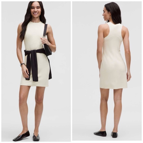 lululemon athletica Dresses & Skirts - Lululemon Ribbed Softstreme Slim-Fit Tank Dress Size 4